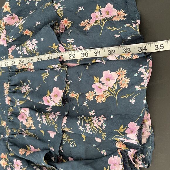 Rebecca Taylor Emilia Silk Pink Floral Mini Dress sz 4 *missing Belt 180 - Picture 8 of 8